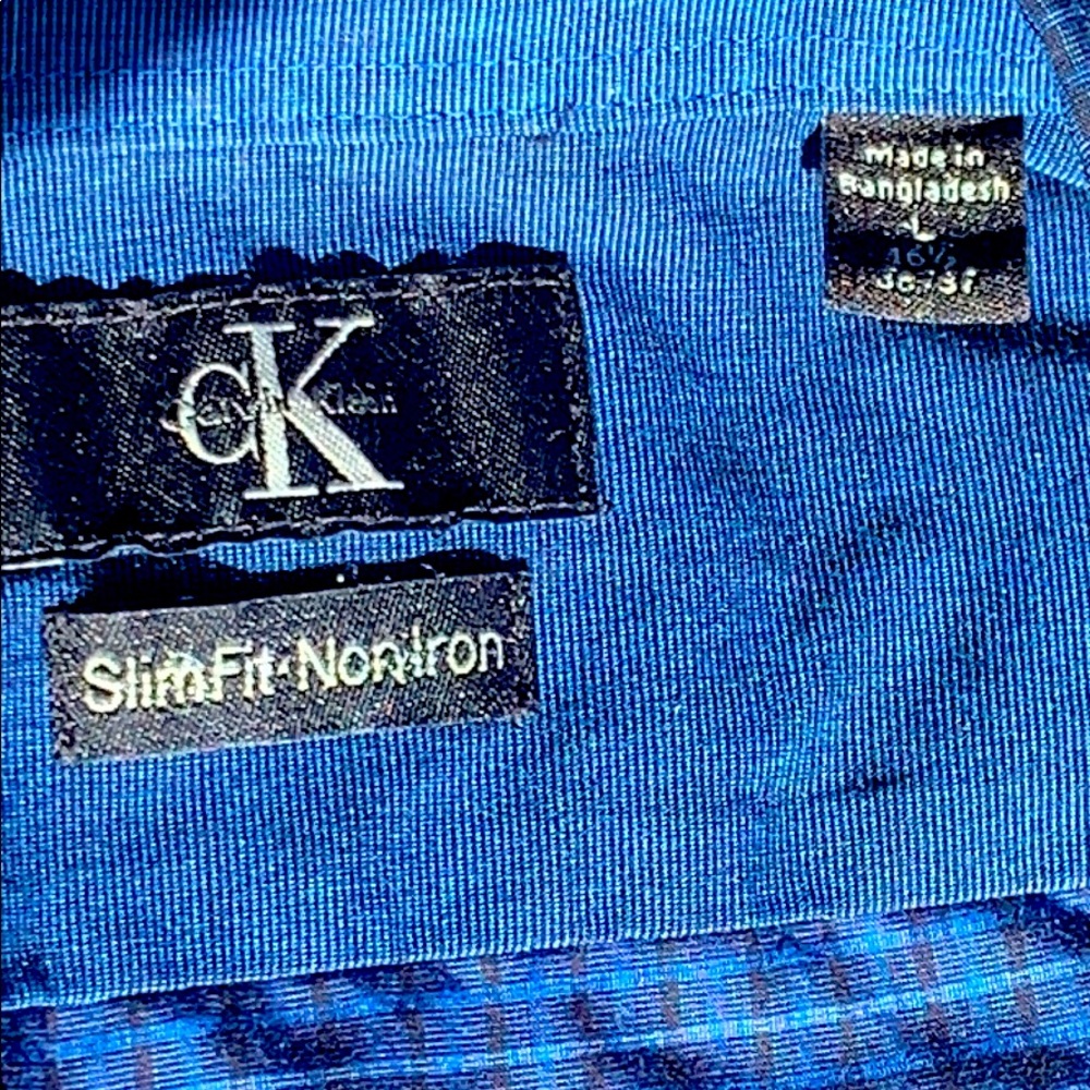 CK Blue and Black striped Shirt